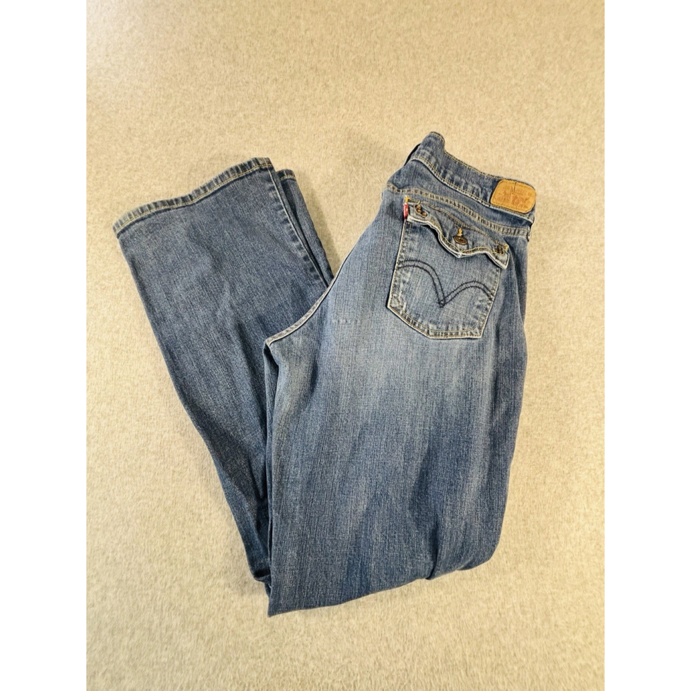 Levis 515 Bootcut Jeans Womens 14 Stretch Flap Pocket Medium Wash